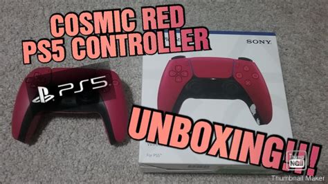 THE COSMIC RED PS5 CONTROLLER UNBOXING!!! - YouTube