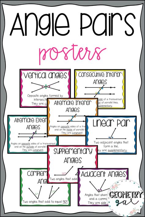 Pairs Of Angles Worksheet