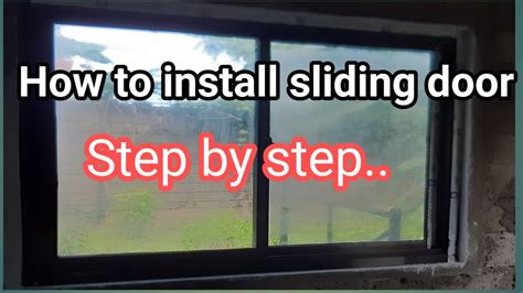 How to install sliding window step by step.. - YouTube