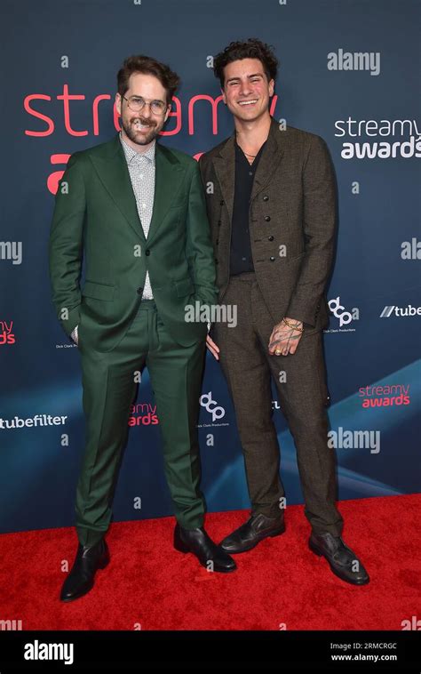 Ian Hecox, left, and Anthony Padilla arrive at the Streamy Awards on ...