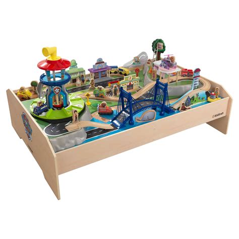 KidKraft PAW Patrol Adventure Bay Wooden Play Table with 73 Accessories for Toddlers - Walmart.com