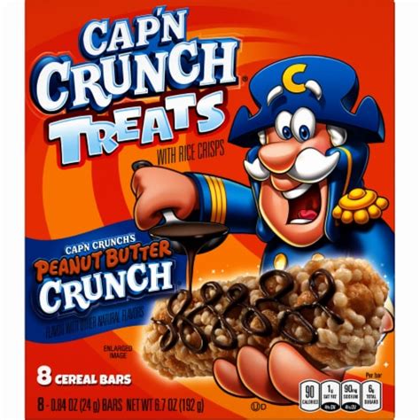 Cap'N Crunch Peanut Butter Rice Crisps Cereal Bars, 8 ct - Kroger