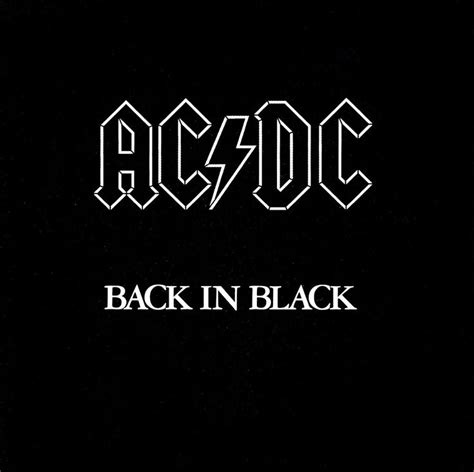 AC DC - Back In Black | Acdc album covers, Acdc, Back to black