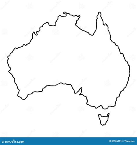 Australia Icon, Outline Style Stock Vector - Illustration of banner ...