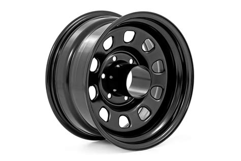 Steel Wheel | Black | 16x8 | 5x5.5 | 4.25 Bore l -12 | Rough Country