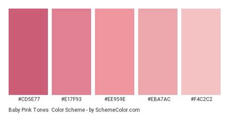 Baby Pink Color Scheme | Skin Tone Colors