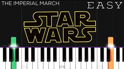 Star Wars - The Imperial March | EASY Piano Tutorial - YouTube