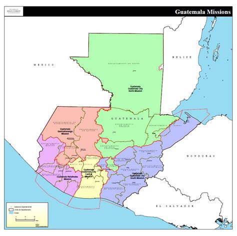 Guatemala Quetzaltenango Mission Map