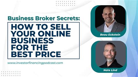 Business Broker Secrets: How to Sell An Online Business for the Best Price - YouTube