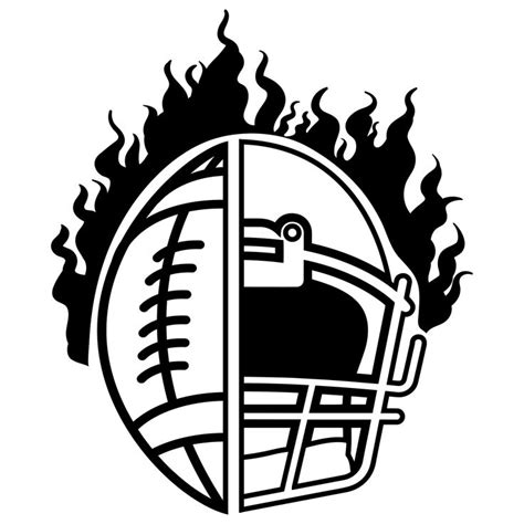 Helmet football fire svg Football ball svg football Helmet svg | Etsy ...