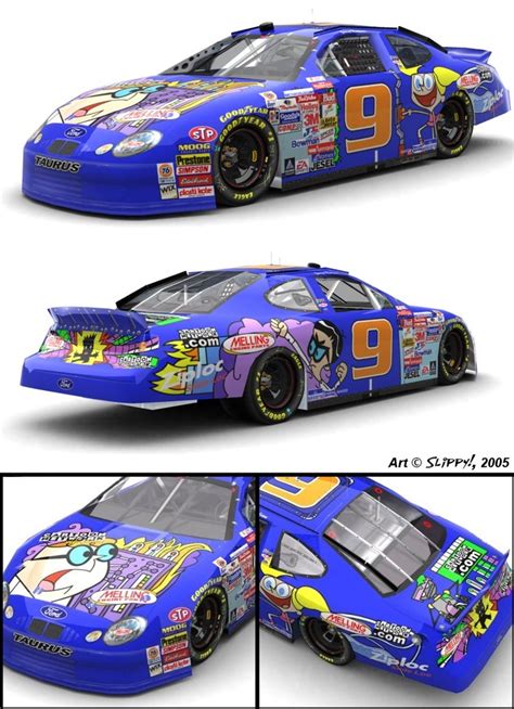 Jerry Nadeau's #9 Cartoon Network car from early 1999 as recreated for ...