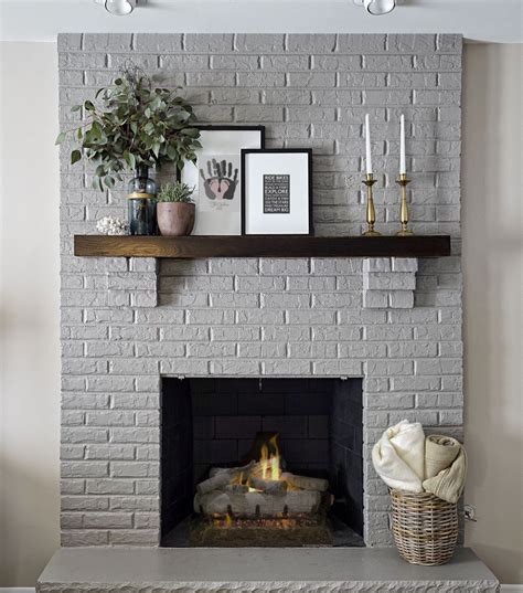 modern white brick fireplace ideas - Quinton Gladney