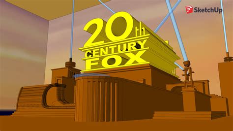 20th century studios arter remake of fox logo tv] | 3D Warehouse