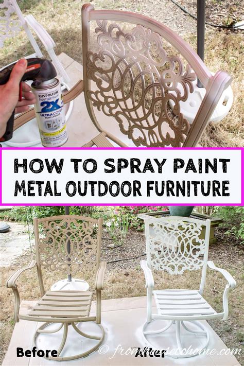 Painting Patio Furniture, Painted Outdoor Furniture, Metallic Painted Furniture, Patio Furniture ...