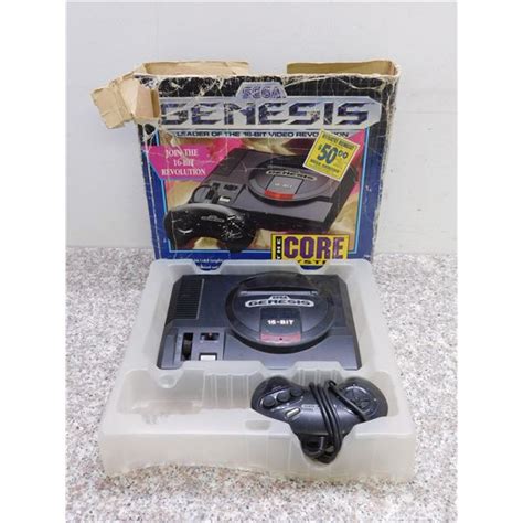 SEGA Genesis Model 1 Console in Box 16-bit The Core System Box Controller No Hookups