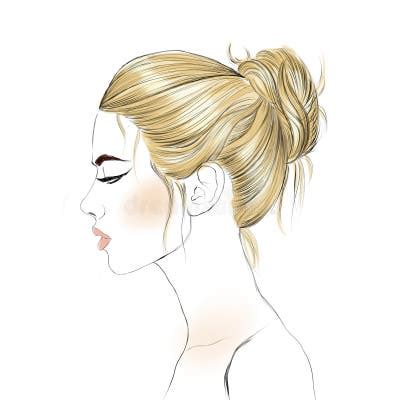 Hair Bun Silhouette Stock Illustrations – 1,260 Hair Bun Silhouette Stock Illustrations, Vectors ...