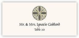 Celtic Cross 07 Irish and Scottish Wedding Place Cards and Escort Cards with Celtic Symbols and ...