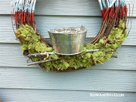 Patriotic Bird Feeder Wreath