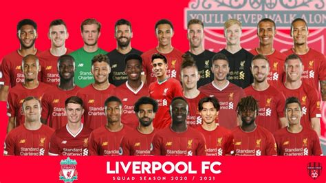 Liverpool Squad 2020/2021 🔴 Pemain Liverpool 2020/21 - YouTube