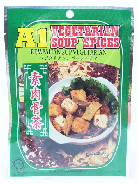 A1 A1 Vegetarian Bak Kut Teh Herbal Soup Mix 40g – Savour of Asia