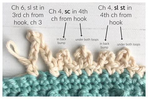 How to Crochet Picot Crochet Stitch Tutorial - Nana's Crafty Home