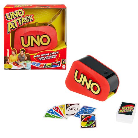 UNO Attack Card Game for 2-10 Players Age 7 Years and Older - Walmart ...