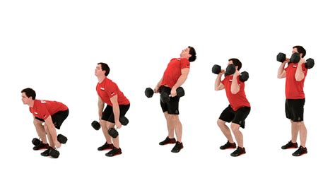 The Dumbbell Power Clean | Kettlebell snatch, Kettlebell, Squat workout