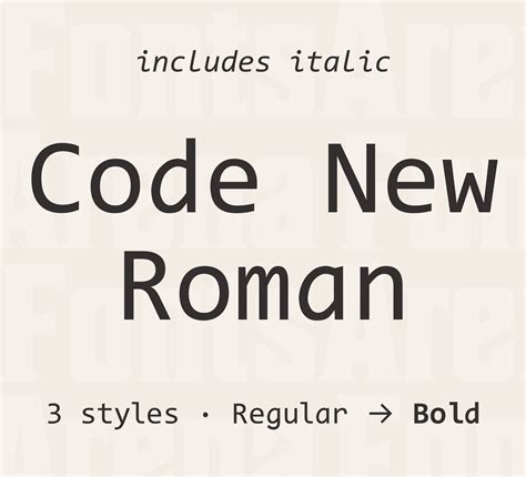 Free font Code New Roman by Sam Radian — FontsArena