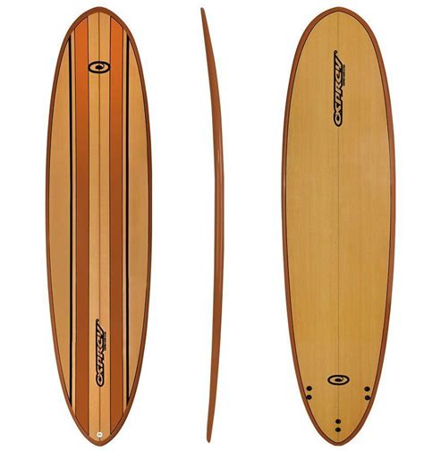 The round tail design means the surfboard has plenty of wave catching ability and makes turning ...