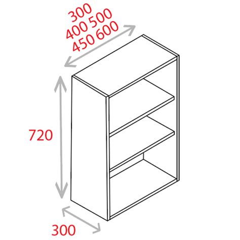 Noyeks > KITCHEN CARCASS 600MM WHITE - Standard Wall Unit > Standard ...