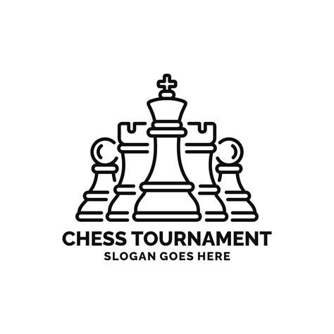 Chess logo design vector illustration 24322939 Vector Art at Vecteezy