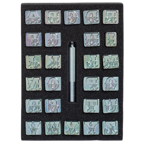 Leather Art Alphabet Stamp Set, 3/4" - Weaver Leather Supply