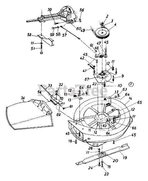 MTD 134B560B000 - MTD Lawn Tractor (1994) Deck Assembly Parts Lookup with Diagrams | PartsTree