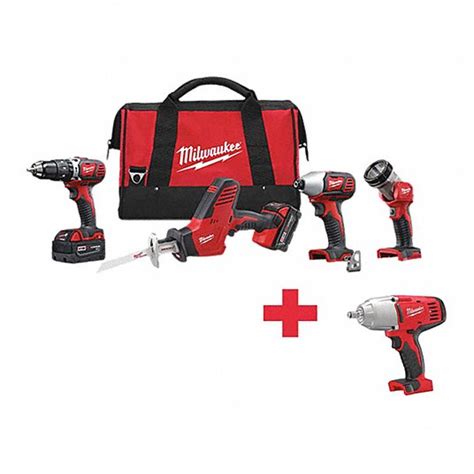 18 V Volt, 5 Tools, Cordless Combination Kit - 643F84|2695-24, 2663-20 ...