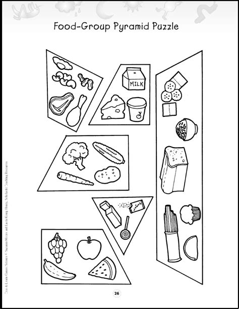 food pyramid puzzle Food Group Pyramid, Food Pyramid Kids, Preschool Food, Kindergarten ...