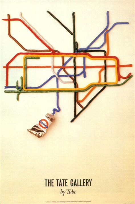 Transit Maps: “Tate Gallery By Tube” by David Booth