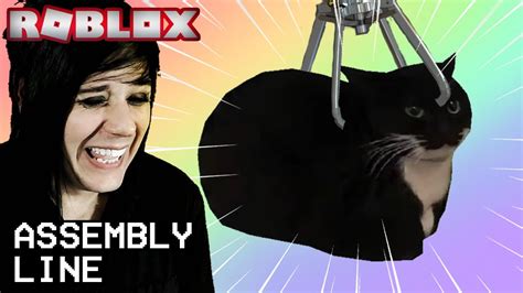 MAXWELL CAT IN ROBLOX ASSEMBLY LINE?! - YouTube