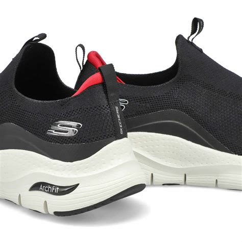 Skechers Men's Arch Fit Slip On Sneaker - Bla | SoftMoc USA