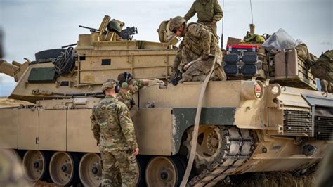 In a simulated exercise, US Air Force refueled a tank for the US Army