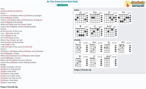 Chord: At The Cross (Love Ran Red) - tab, song lyric, sheet, guitar, ukulele | chords.vip