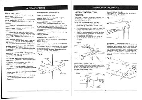 Craftsman 137216160 User Manual SCROLL SAW Manuals And Guides L0808290