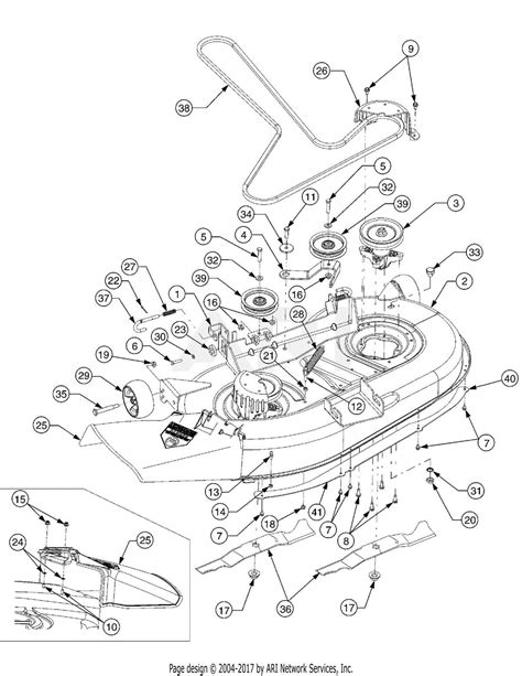 Cub cadet rzt 50 deck diagram