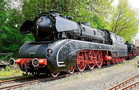 "German Steam Locomotive, No. 10 001." by David A. L. Davies | Redbubble