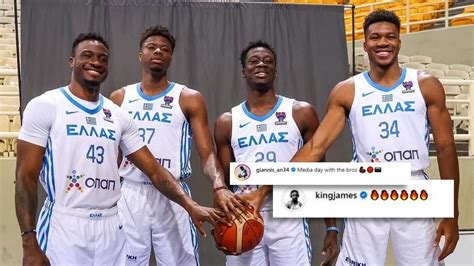 Four Antetokounmpo brothers on Greece team to Eurobasket