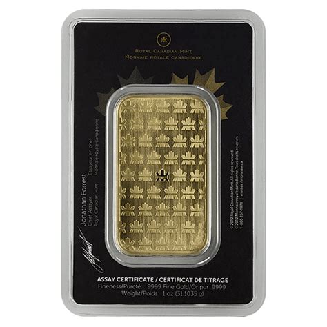 Royal Canadian Mint Gold Bar (1 oz) - Buy Online at GoldSilver®