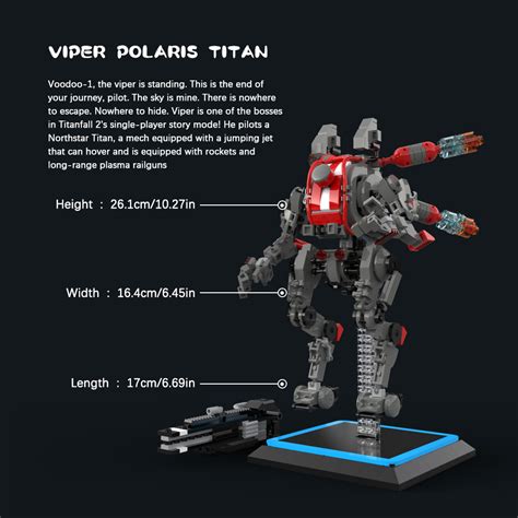 MOC-32708 Titanfall 2 Viper's Northstar Titan with 768 pieces | MOULD KING