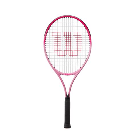 Wilson Burn Pink Girls' Tennis Racquet bundled a Can of Pink Tennis Balls