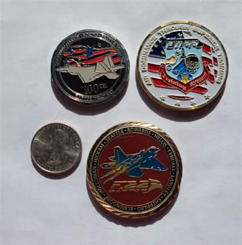 BOEING F-22 MEDALLIONS Lot Of 3 Employee Awards $22.00 - PicClick