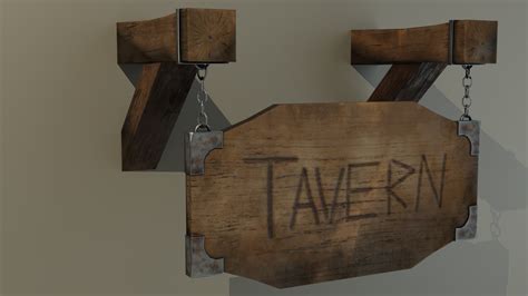 ArtStation - Tavern Sign | Game Assets