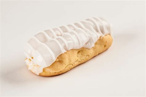 Premium Photo | Chocolate eclair with chocolate filling